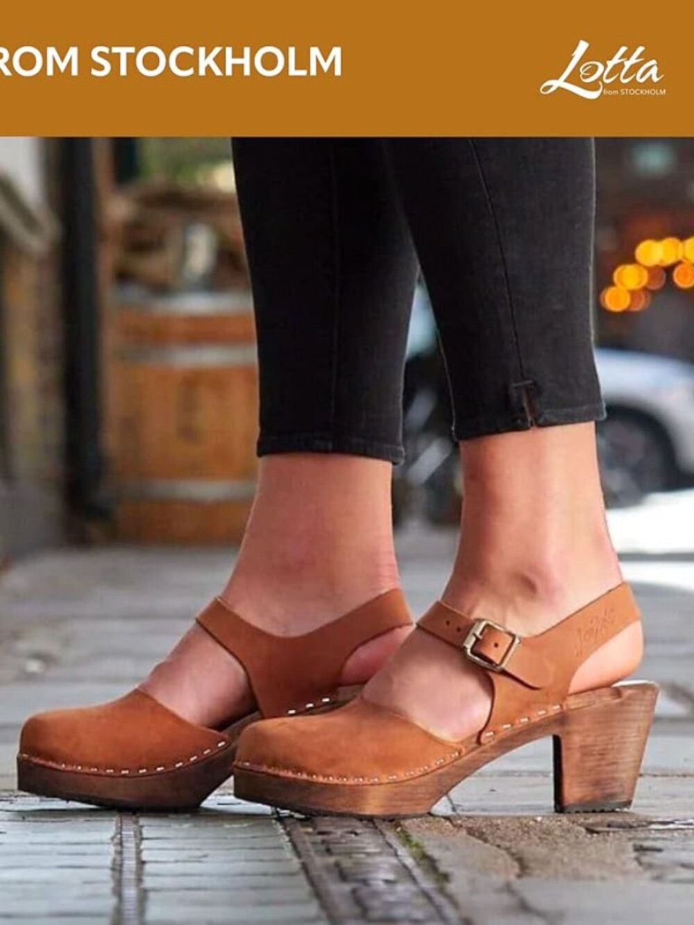 Lotta From Stockholm Highwood Clog Sandals with High Heel Size 38 / 7